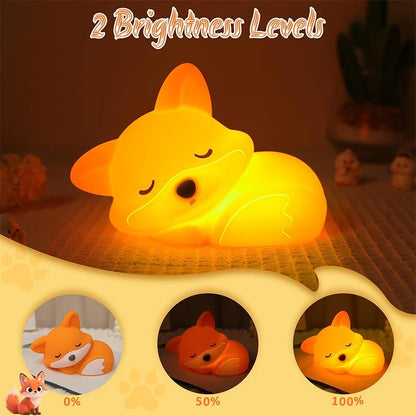 FoxyGlow - Wireless Portable Night Light for Kids
