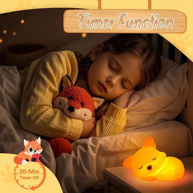FoxyGlow - Wireless Portable Night Light for Kids