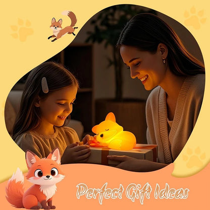 FoxyGlow - Wireless Portable Night Light for Kids